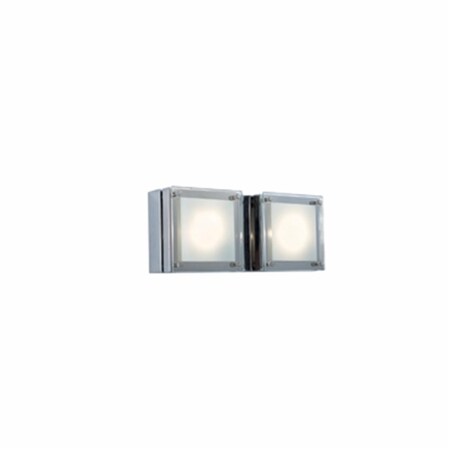 Jesco 2-Light Wall Sconce Quattro Line Voltage - Series 306.- Chrome WS306H-2CH